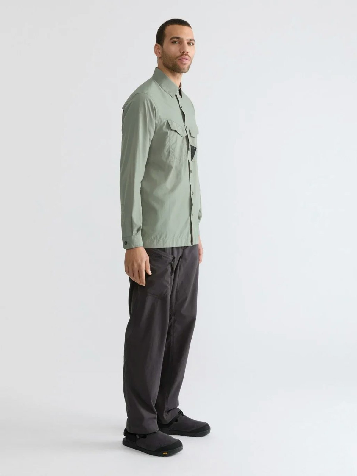 Klättermusen Syn LS Shirt - Green Lake - Image 5 of 7