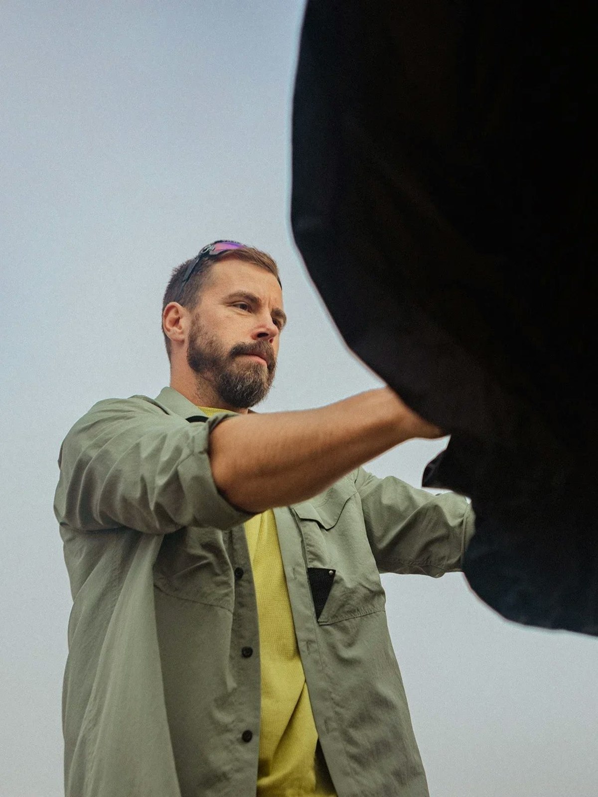 Klättermusen Syn LS Shirt - Green Lake - Image 7 of 7