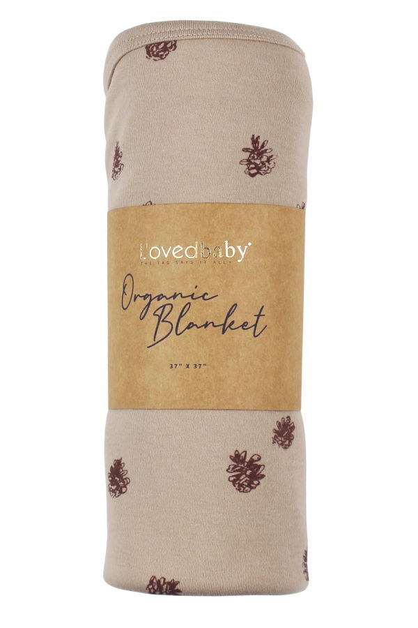 l'ovedbaby Organic Baby Blanket - Latte Mountain