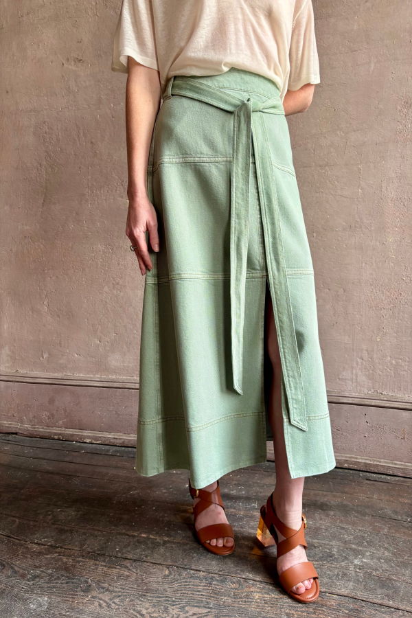Tanya Taylor Hudley Skirt - Pistachio