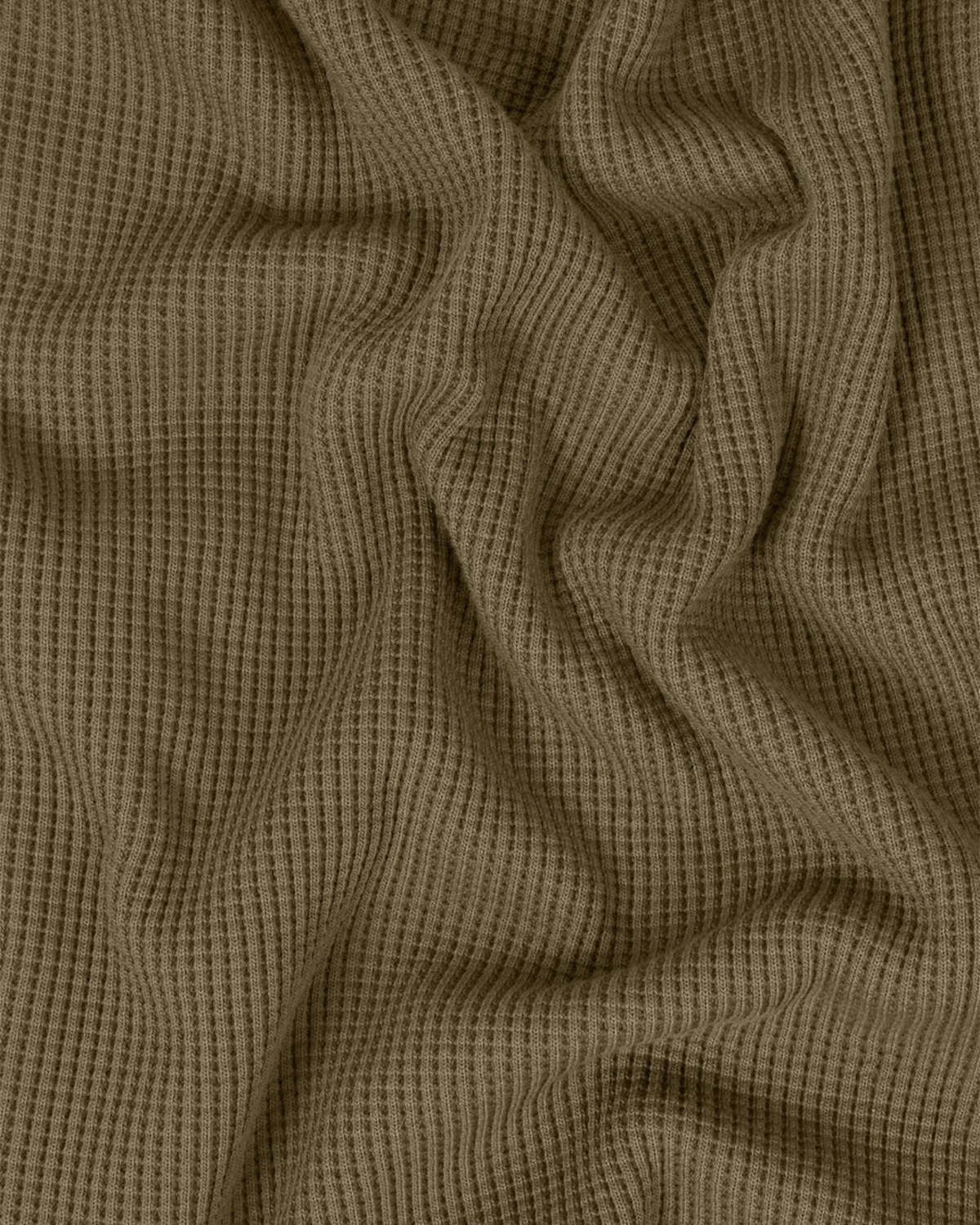 Stone Island Organic Cotton Waffle Fleece Crewneck Sweatshirt - Military Green - Image 7 of 7