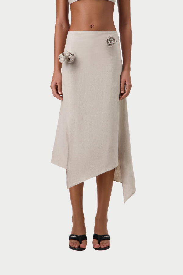 Coperni Flower Skirt - Beige