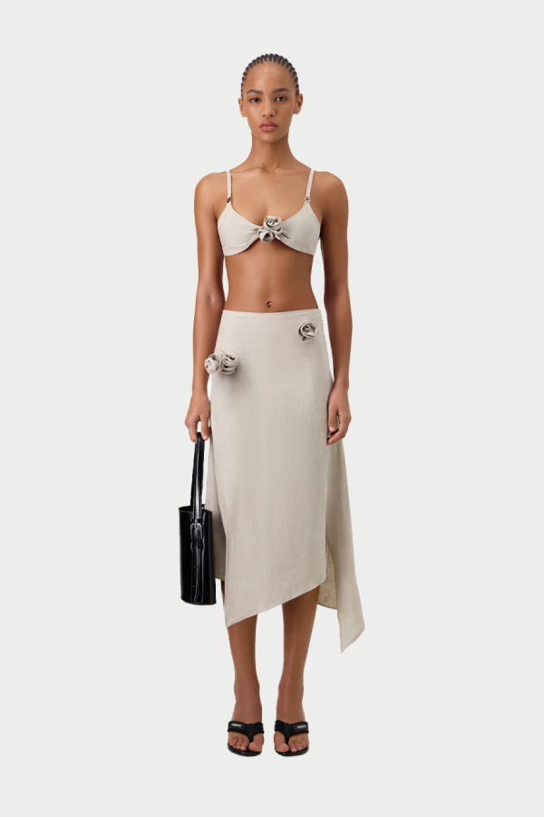 Coperni Flower Skirt - Beige