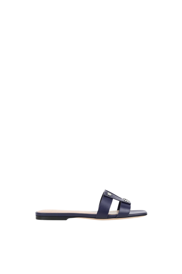 Veronica Beard Via Slide Sandal - Navy