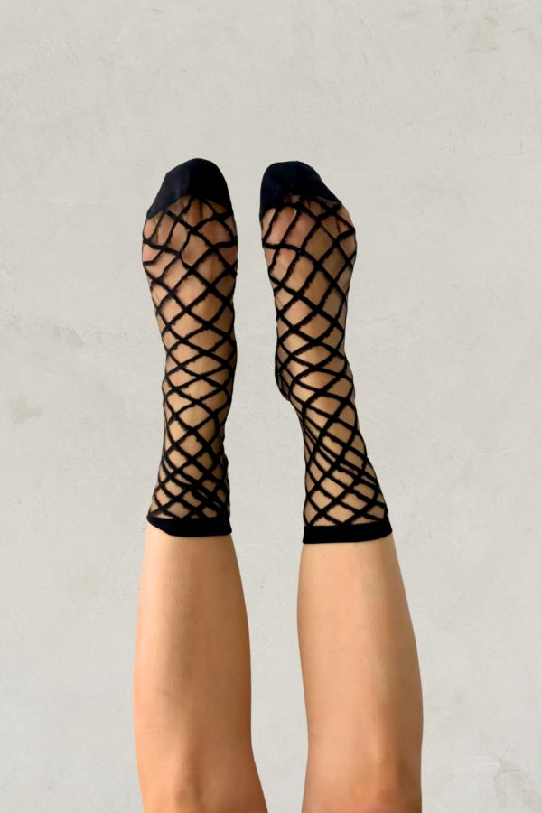 Atelier St Eustache Brooklyn Bridge Socks - Brooklyn Bridge Black