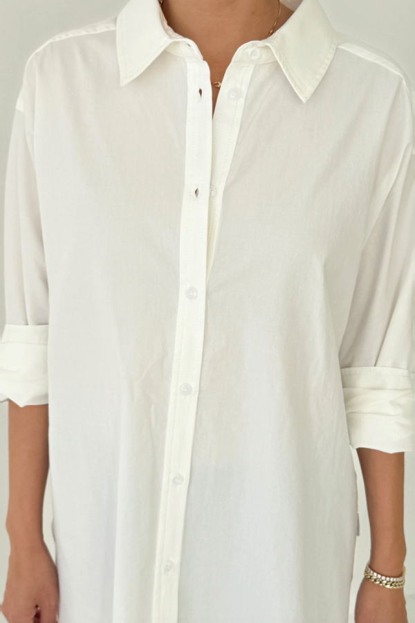 Le Bon Shoppe Light Weight Owen Shirt - White