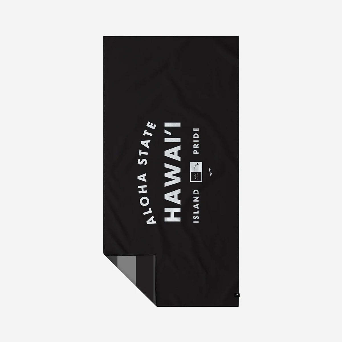 Slowtide Hawaii Flag Performance Quick Dry Travel Towel - Black/Gray - Image 2 of 3
