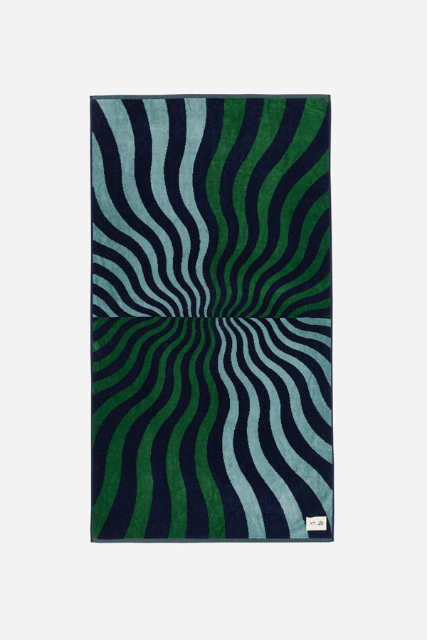 Slowtide Hideout Premium Woven Towel - Deep Pacific