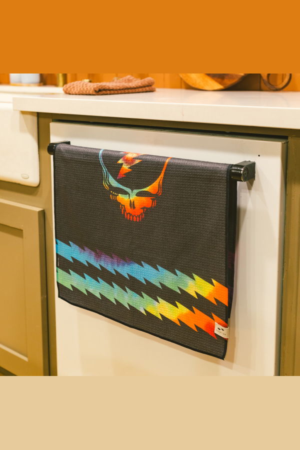 Slowtide Ripple Quick-Dry Kitchen Towel - Grateful Dead Collaboration