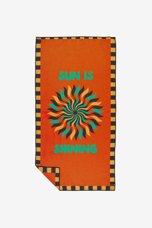Slowtide Sun is Shining Performance Quick Dry Travel Towel - Orange