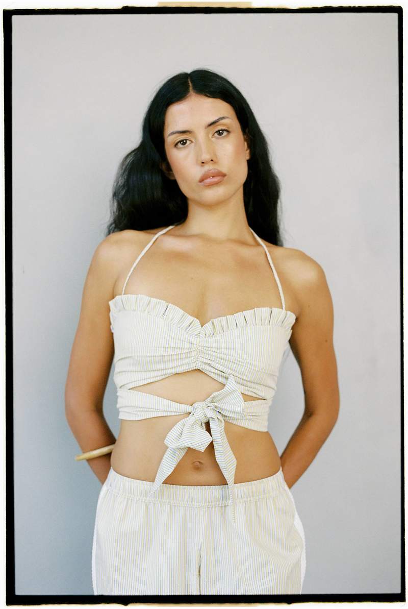 A Bronze Age Cha Cha Bra - Marigold Stripe