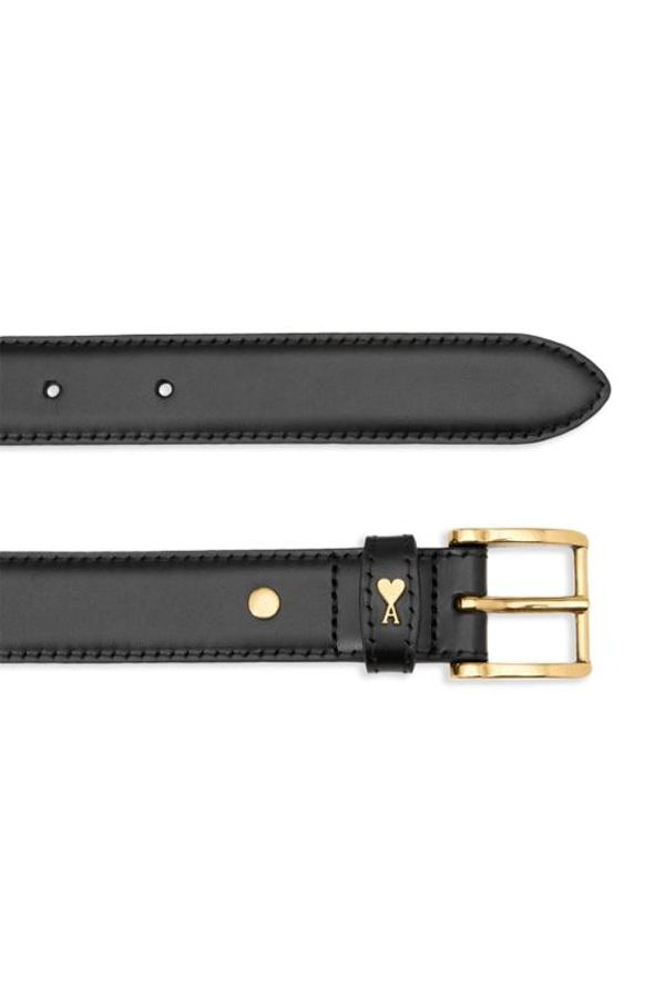 AMI Leather Belt - Black