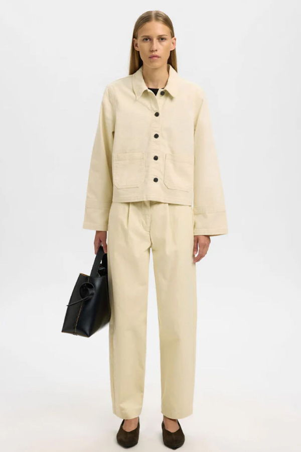 Selected Barrel Leg Hadi Trousers