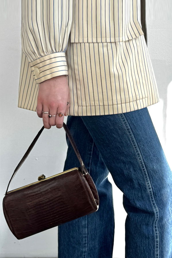 Vintage 40s Reptile Handbag