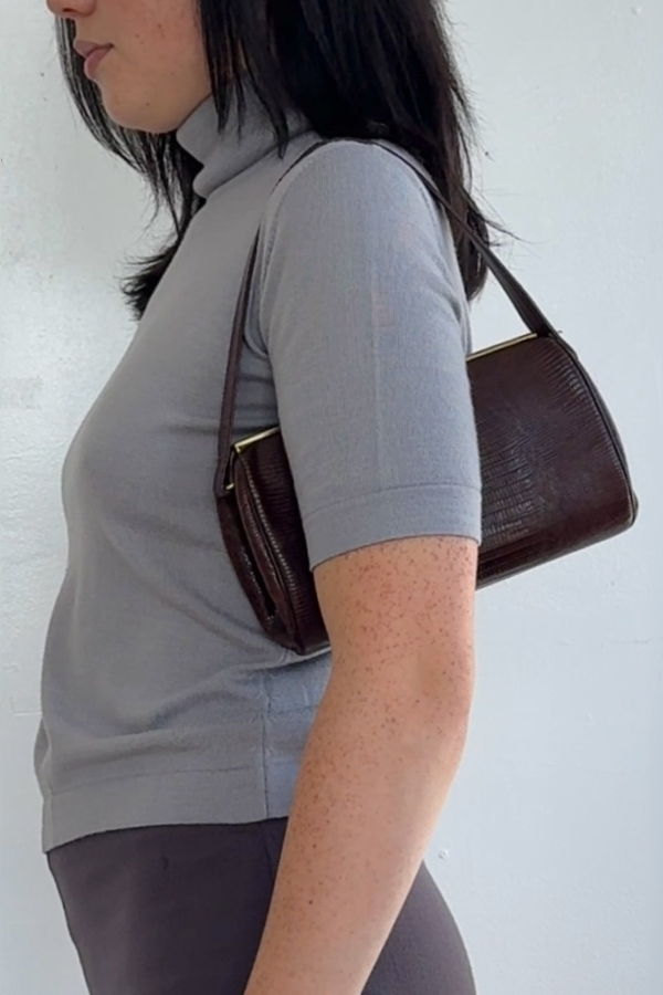 Vintage 40s Reptile Handbag