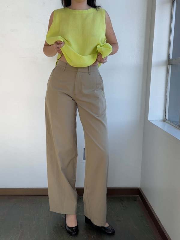 Vintage 6397 Khaki Wide Leg Pants