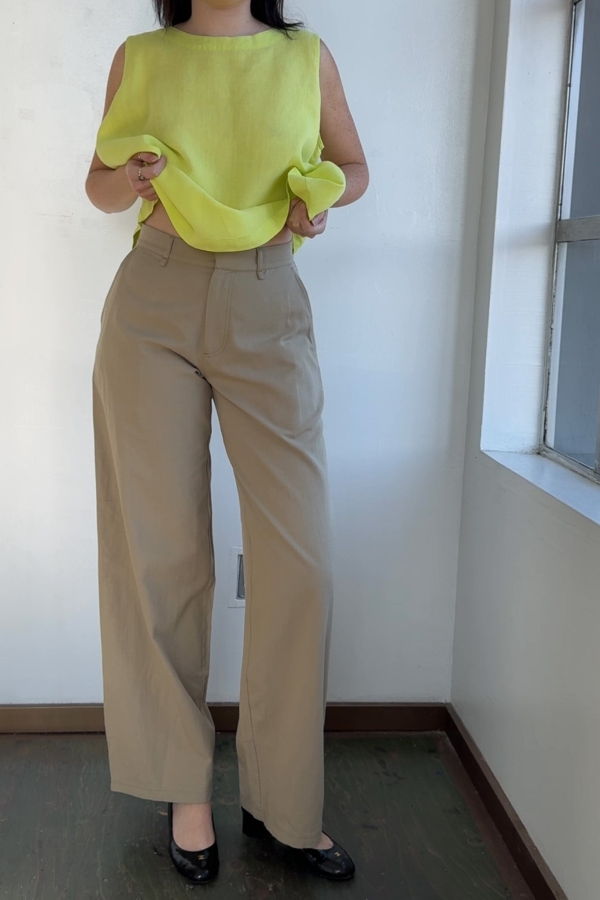 Vintage 6397 Khaki Wide Leg Pants