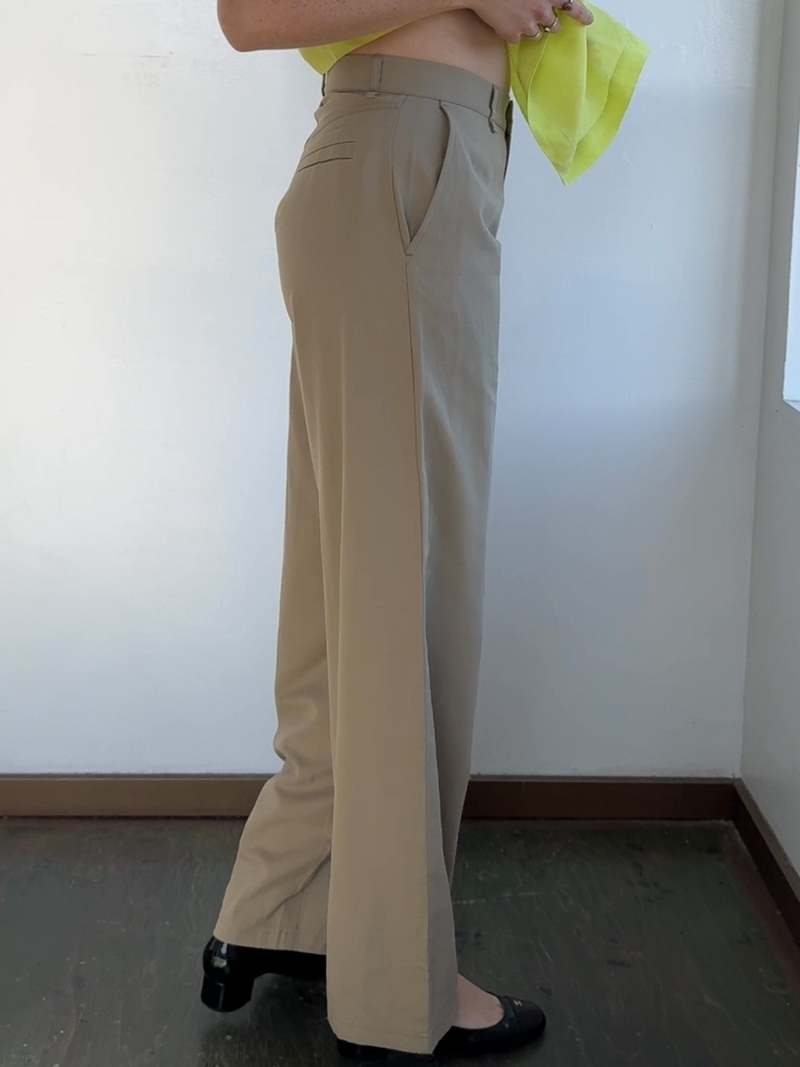 Vintage 6397 Khaki Wide Leg Pants