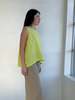 Vintage Eskandar Lime Linen Top - Thumbnail 2