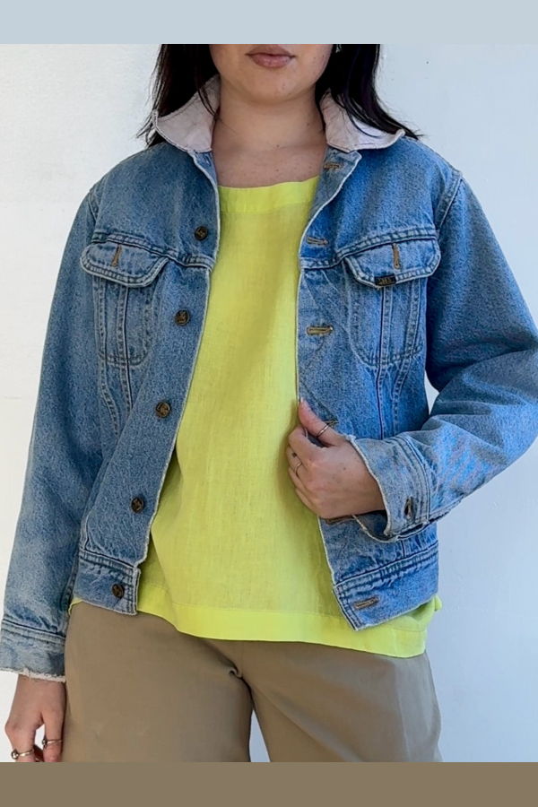 Vintage Faded Lee Stormrider Denim Jacket