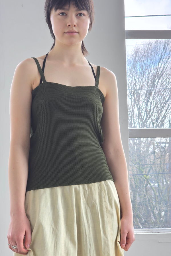 Vintage Issey Miyake Me Minimal Olive Camisole Top