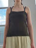 Vintage Issey Miyake Me Minimal Olive Camisole Top - Thumbnail 4