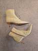 Vintage Jimmy Choo Yellow Plaid Boots - Thumbnail 1