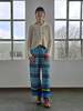 Vintage Marni Blue Patterned Silk Easy Pants - Thumbnail 4