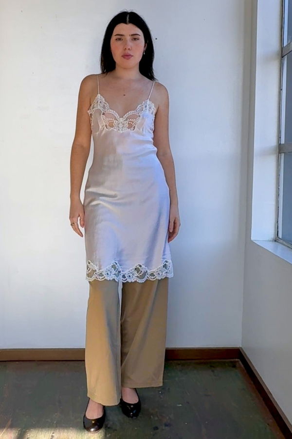 Vintage Silk Slipdress Dress - Petal Pink