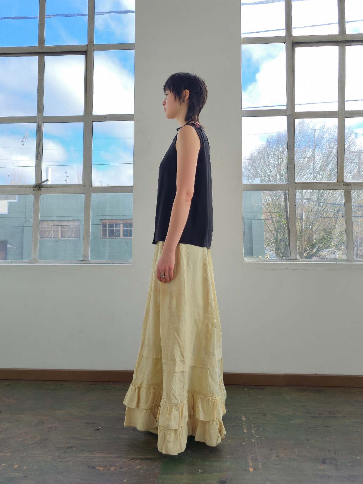 Vintage Prada Bow Shoulder Silk Top - Image 6 of 6