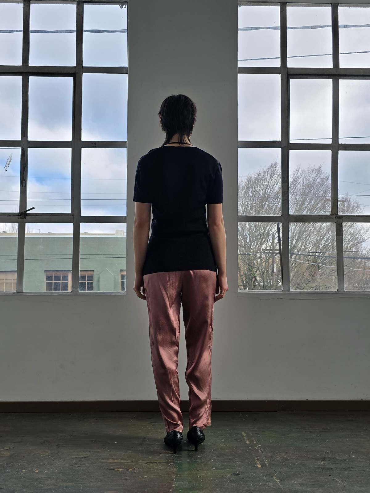 Vintage Prada Orchid Silk Trousers - Image 2 of 5