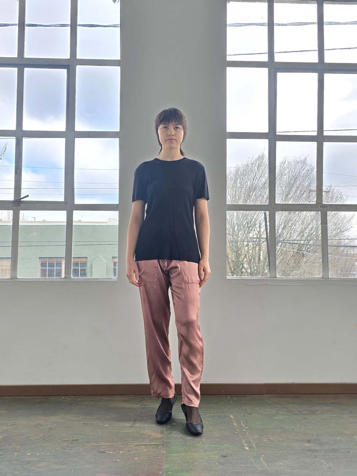 Vintage Prada Orchid Silk Trousers - Image 5 of 5