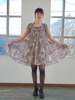Vintage Sandro Bauble Vines Babydoll Silk Dress Dress - Thumbnail 6