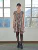 Vintage Sandro Bauble Vines Babydoll Silk Dress Dress - Thumbnail 7