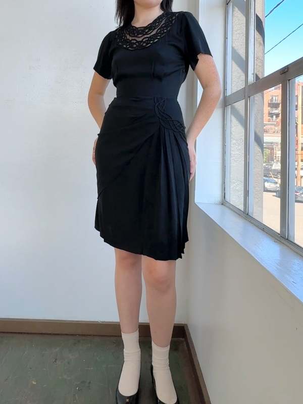 Vintage Omo Norma Kamali Dress - Black