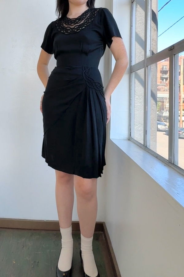 Vintage Omo Norma Kamali Dress - Black