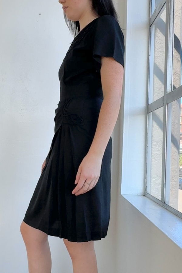 Vintage Omo Norma Kamali Dress - Black