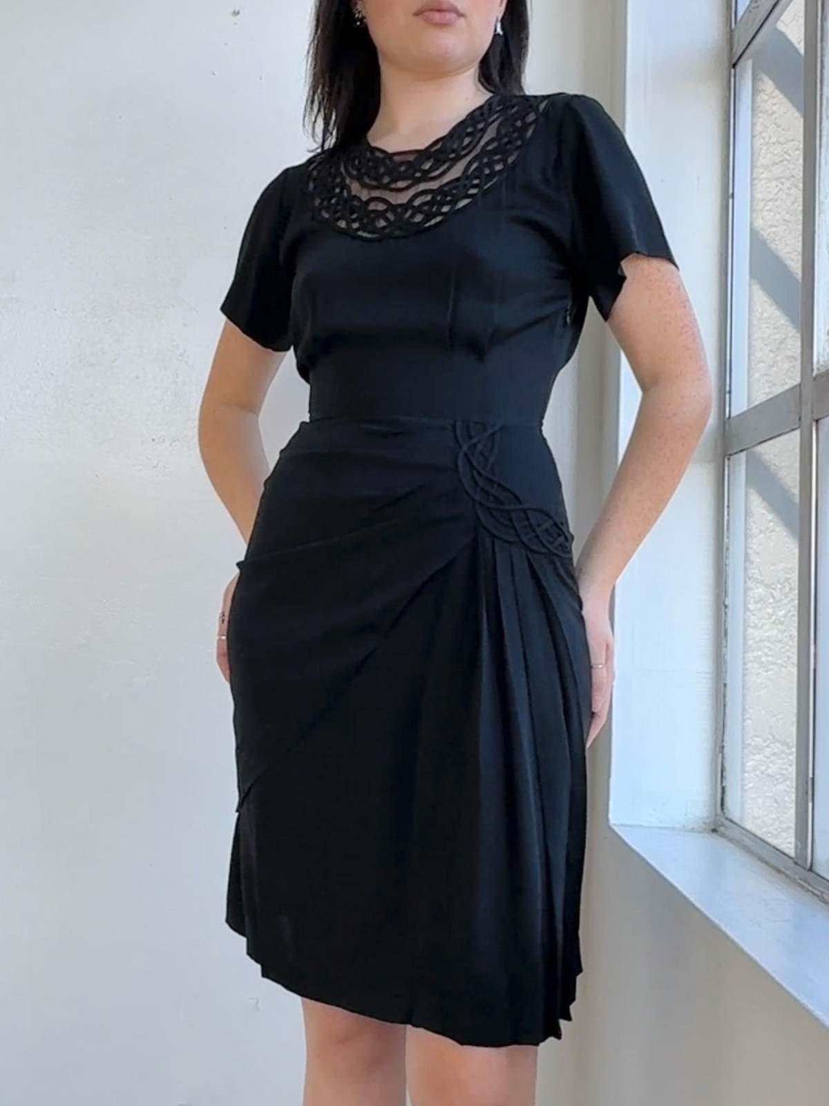 Vintage Omo Norma Kamali Dress - Black - Image 4 of 6