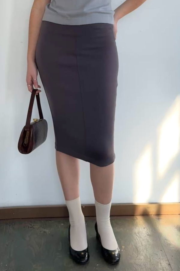 Vintage Romeo Gigli Pencil Skirt - Gray