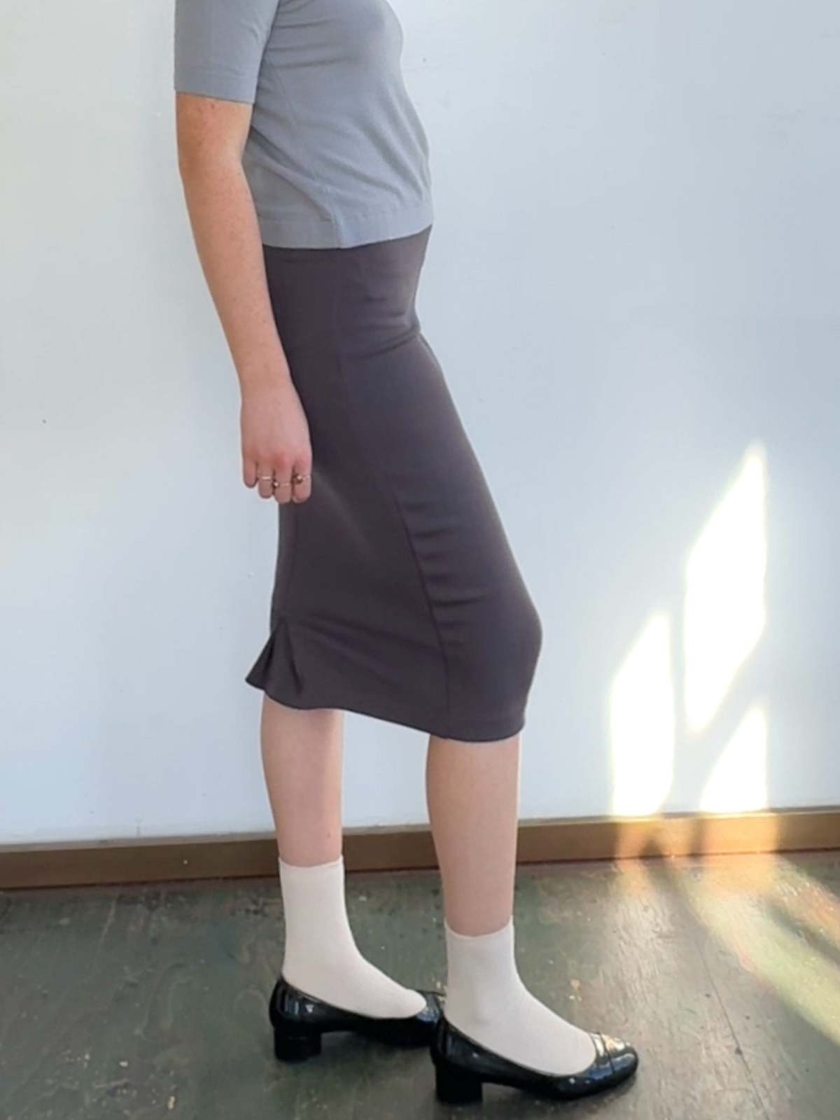 Vintage Romeo Gigli Pencil Skirt - Gray - Image 3 of 4