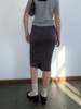 Vintage Romeo Gigli Pencil Skirt - Gray - Thumbnail 4