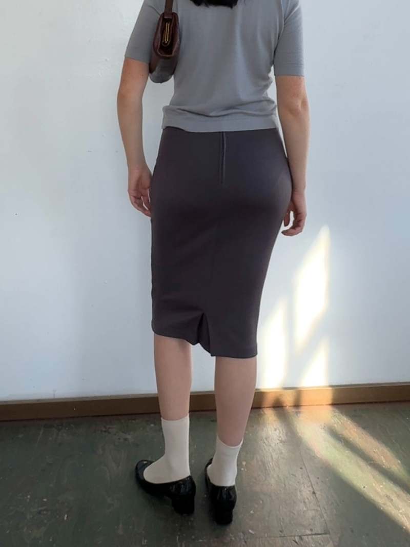 Vintage Romeo Gigli Pencil Skirt - Gray