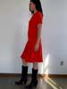 Vintage YMC Blood Orange Drop Waist Dress - Thumbnail 3