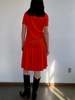 Vintage YMC Blood Orange Drop Waist Dress - Thumbnail 4