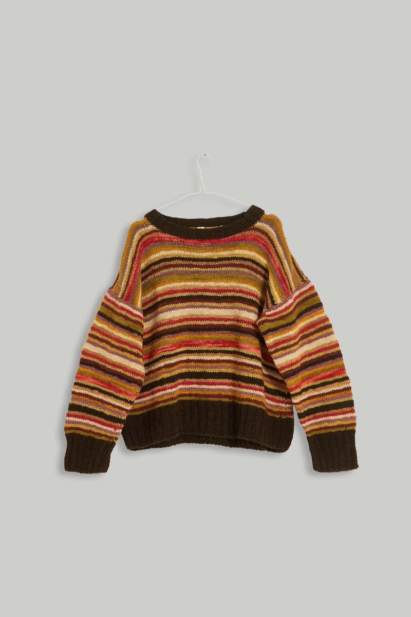 World of Crow The Sunset Stripe Sweater