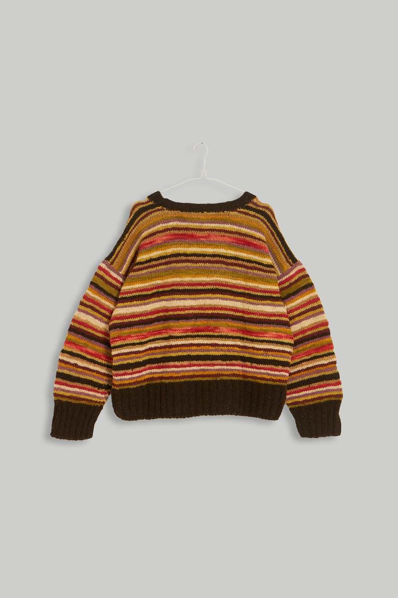 World of Crow The Sunset Stripe Sweater