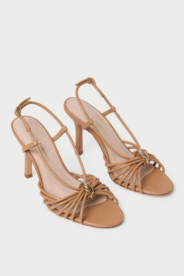 Loeffler Randall Mareka Strappy Heel Sandal - Dune