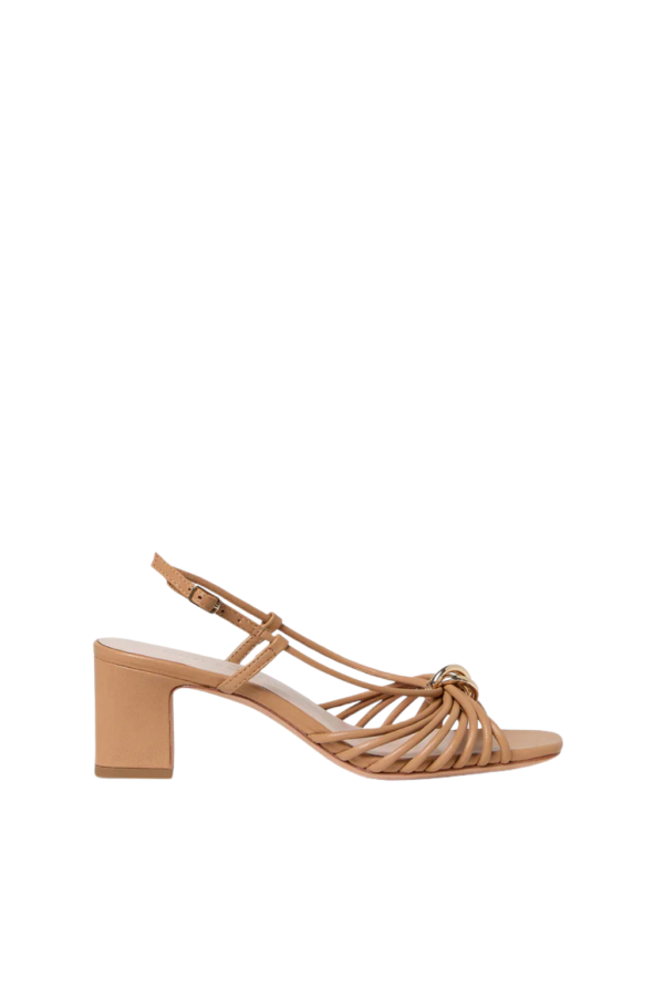 Loeffler Randall Minna Strappy Mid Heel Sandal - Dune