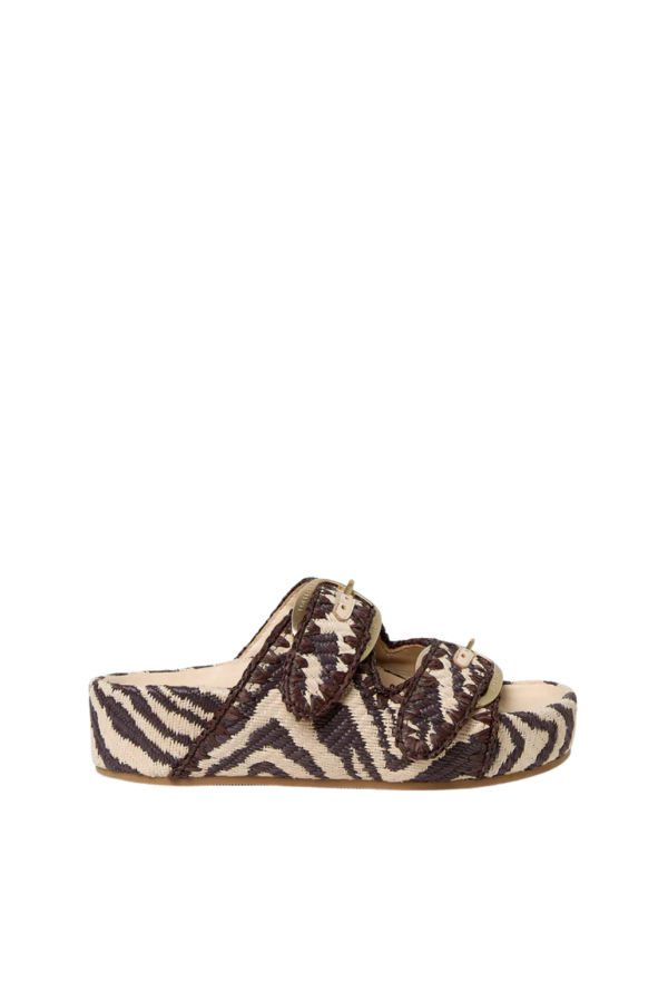Loeffler Randall Nico Two Band Sandal - Vintage Zebra