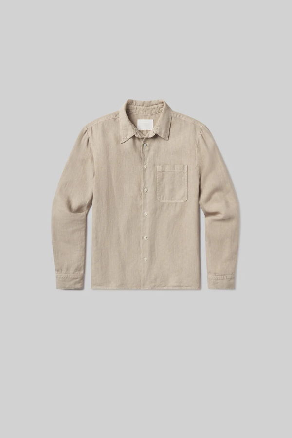 Citizens of Humanity Single Pocket Linen Workshirt - Wheat